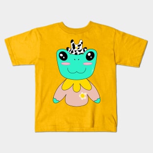 Cowboy Frog Kids T-Shirt